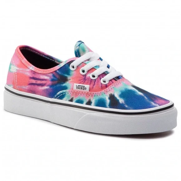 Pink purple blue vans top